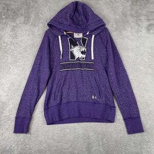 Under Armour Northwestern Wildcats Hoodie Womens Medium Purple Legacy NCAA